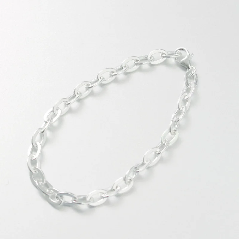 Ladies Bracelets for Travel Glow-PHADUA / Flat cable chain bracelet silver 925