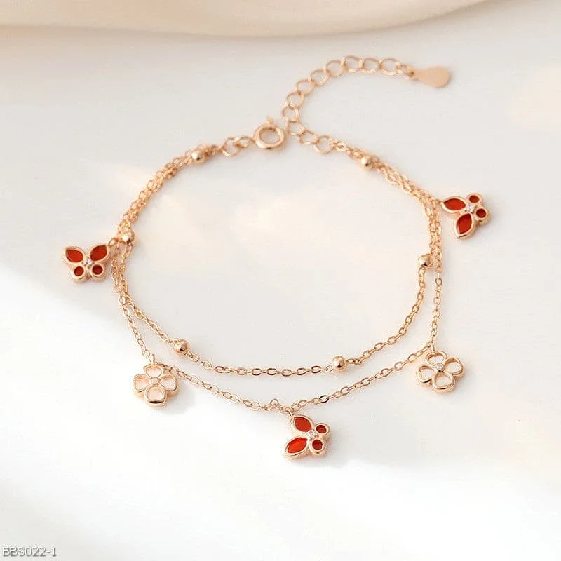 Ladies Bracelets for Nurse Glow-Clover Butterfly  bracelet