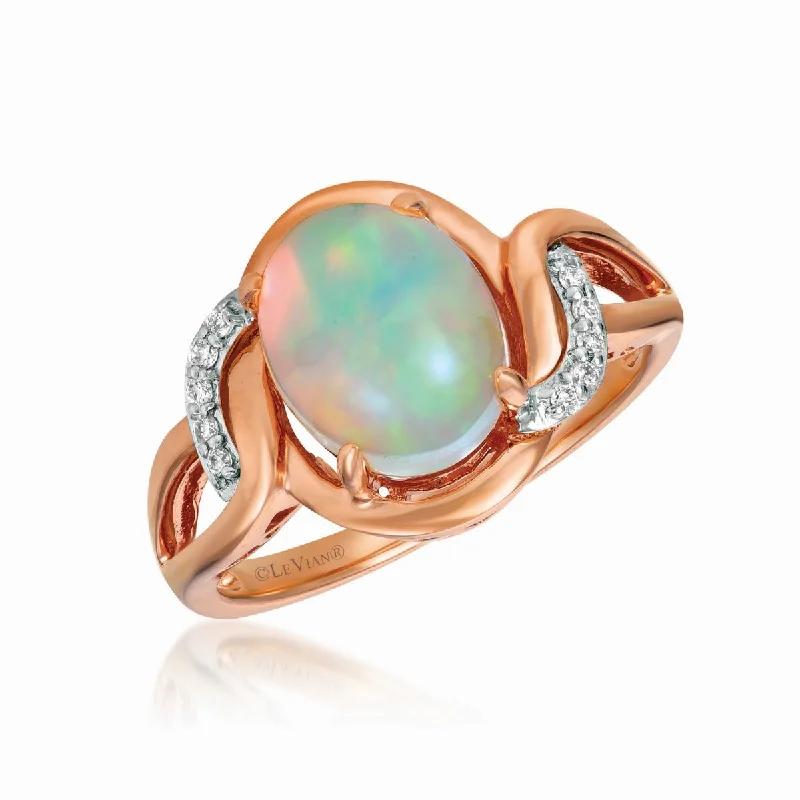 Ladies Rings with Purple Stichtite-Le Vian® Neopolitan Opal™ and Diamond Ring SVGC 29