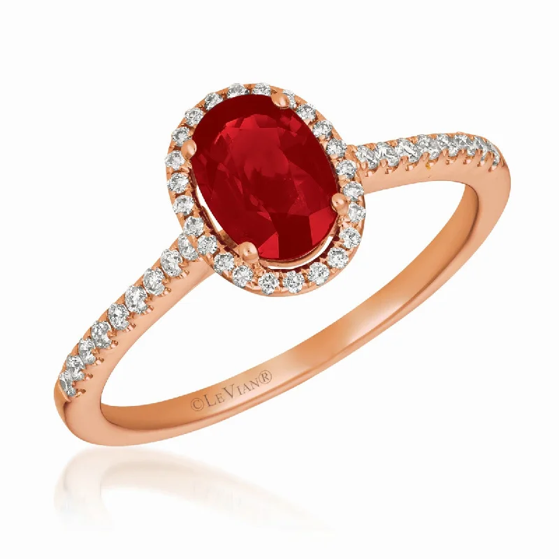 Ladies Rings for Writer Spark-Le Vian Passion Ruby™ and Vanilla Diamond Ring TRGO 10