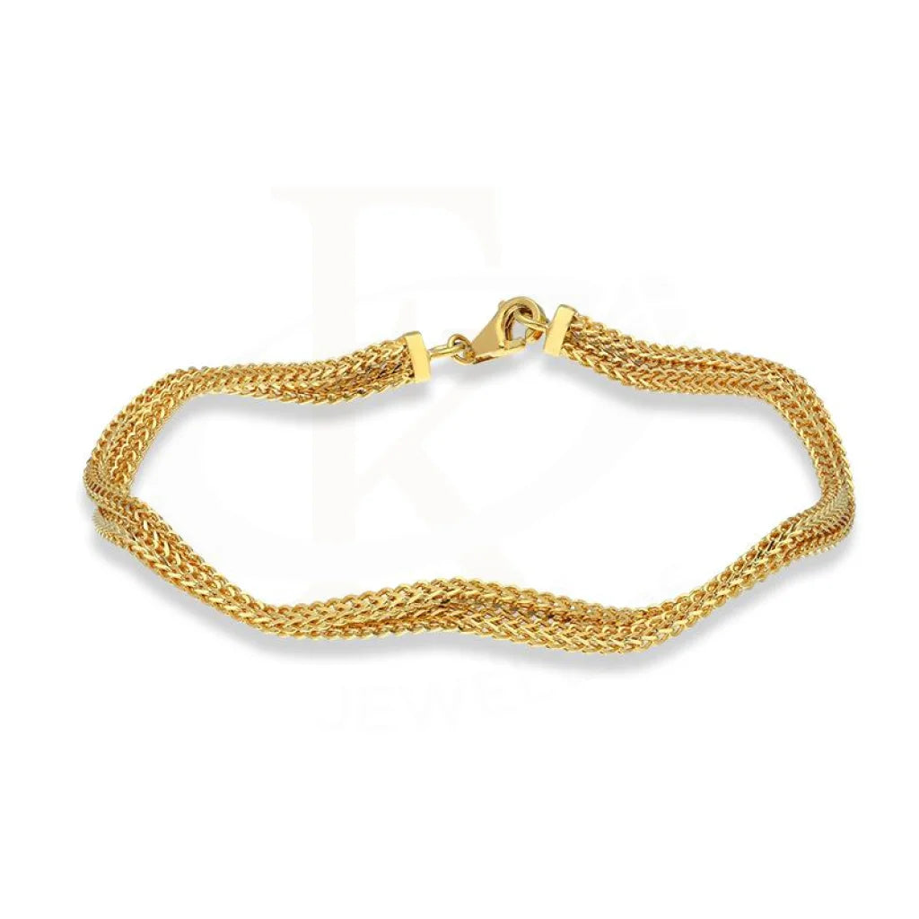 Ladies Bracelets for Winter Shine-Gold Bangle in 18KT - FKJBNG18K1923