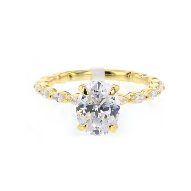 Ladies Quiet Glow Engagement Rings -0.60 ctw Diamond Solitaire Engagement Ring