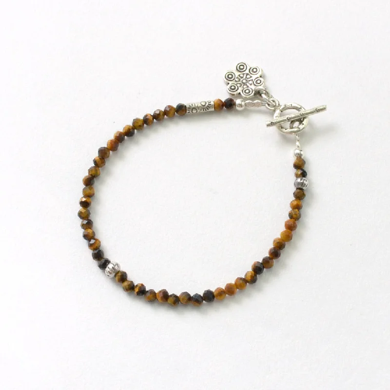 Ladies Bracelets Fresh Glow-PHADUA / Tiger Eye Bead Bracelet