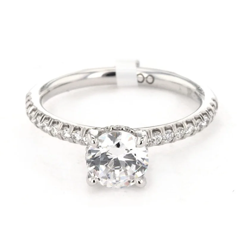 Ladies Mermaid Tide Engagement Rings -0.32 ctw Diamond Solitaire Engagement Ring