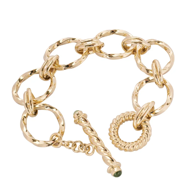 Ladies Bracelets for Party Glow-Toggle Bracelet-Peridot