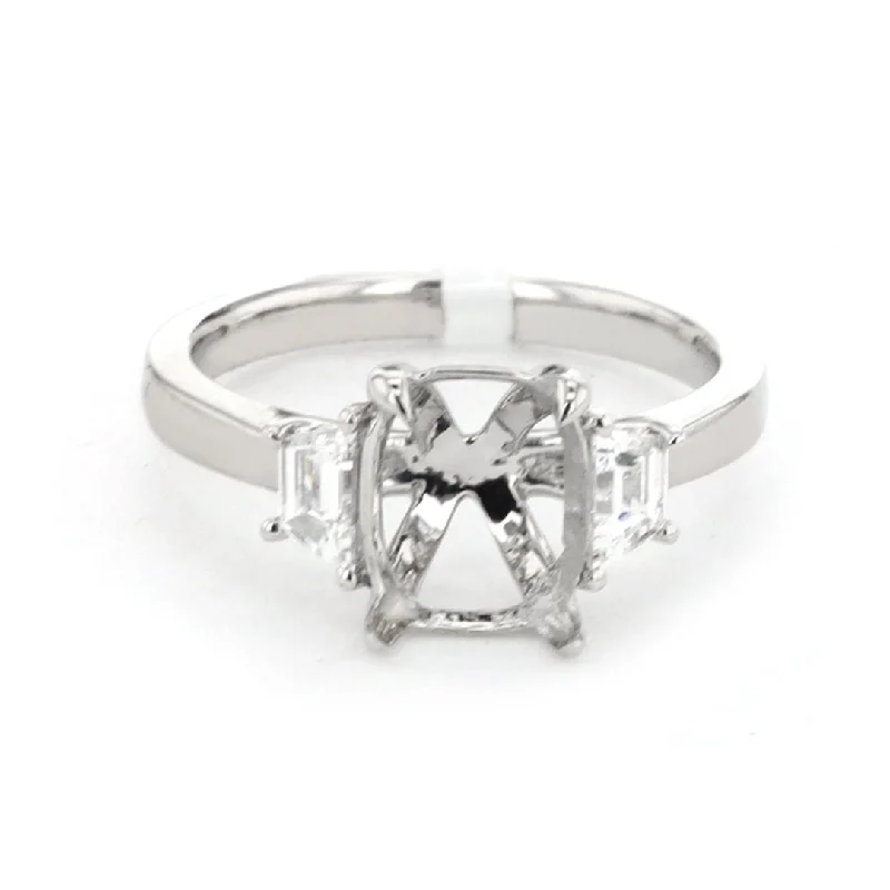 Ladies Phoenix Rise Engagement Rings -0.48 ctw Diamond Three-Stone Engagement Ring