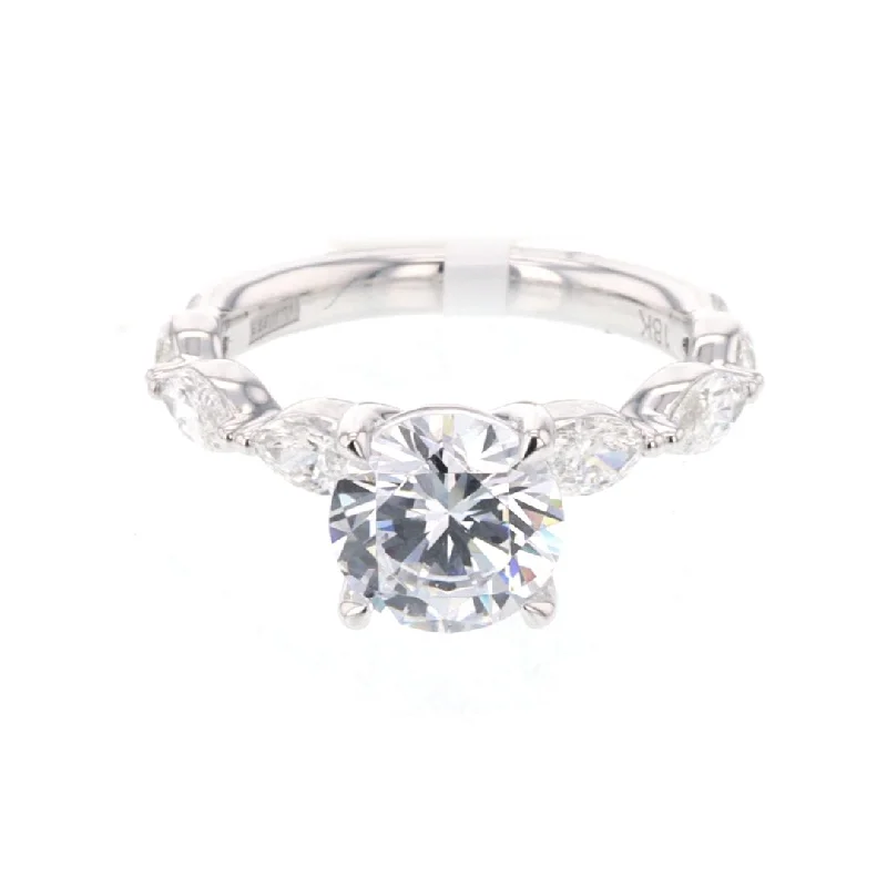 Ladies Loud Glow Engagement Rings -0.90 ctw Diamond Solitaire Engagement Ring