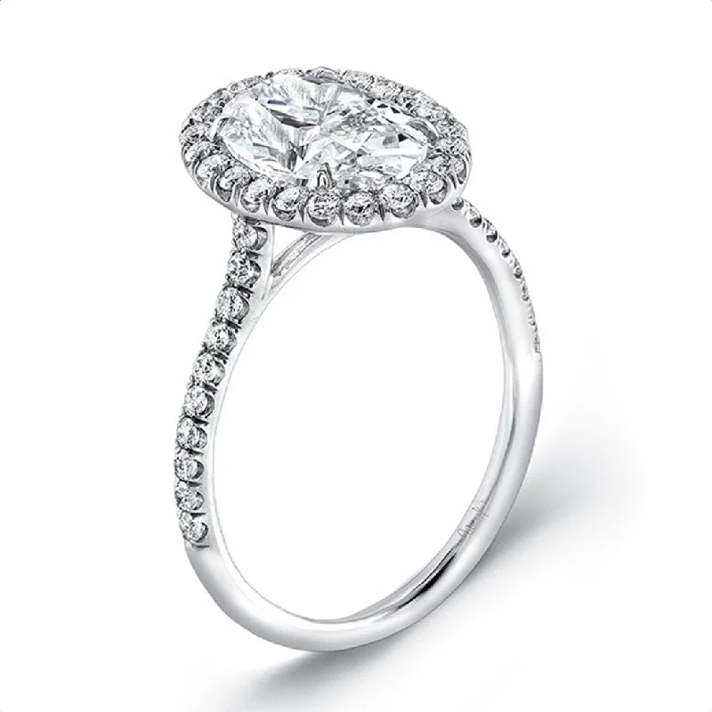 Ladies Zodiac Fate Engagement Rings -0.39 ctw Diamond Halo Engagement Ring