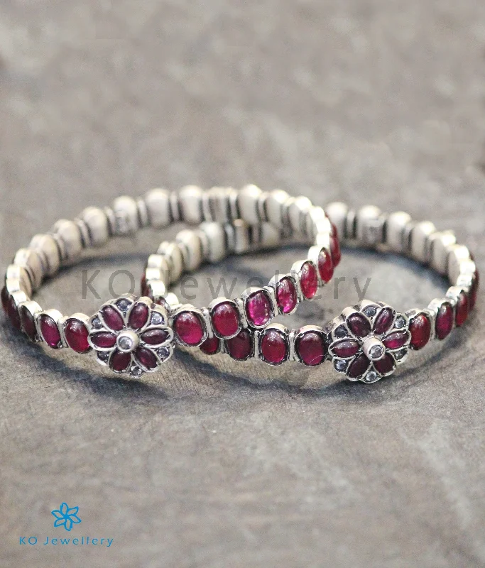 Ladies Bracelets Multi Spark-The Param Silver Kemp Bracelet(Oxidised/Size 2.2/2.8)