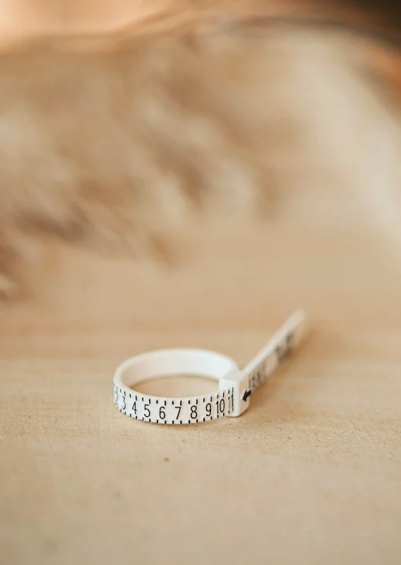 Ladies Rings with Clear Natrolite-Ring Sizer