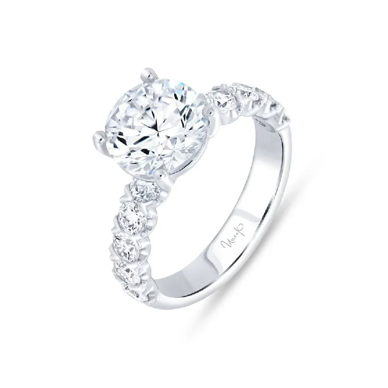 Ladies Galaxy Beam Engagement Rings -1.12 ctw Diamond Solitaire Engagement Ring