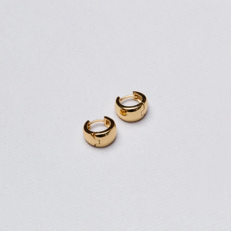 Ladies understated minimal earrings -Bermuda Triangle Huggie Hoop Earrings