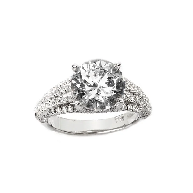 Ladies Whimsy Gleam Engagement Rings -1.02 ctw Diamond Solitaire Engagement Ring