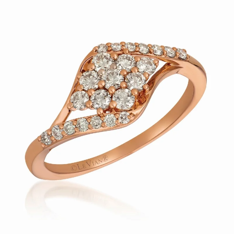 Ladies Rings for Lawyer Glow-Le Vian Creme Brulee® Diamond set in 14K Strawberry Gold® Ring TRGO 69