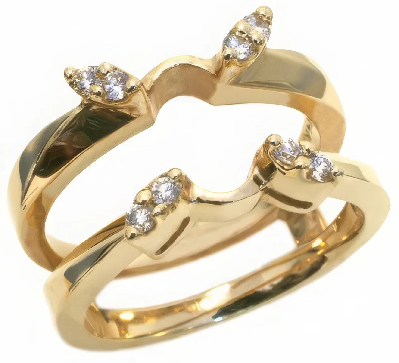 Ladies Rings for Pioneer Glow-14K Yellow Gold Diamond Insert Ring HB02451