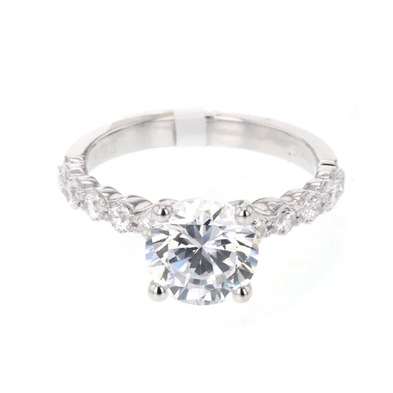 Ladies Star Sign Engagement Rings -0.54 ctw Diamond Solitaire Engagement Ring