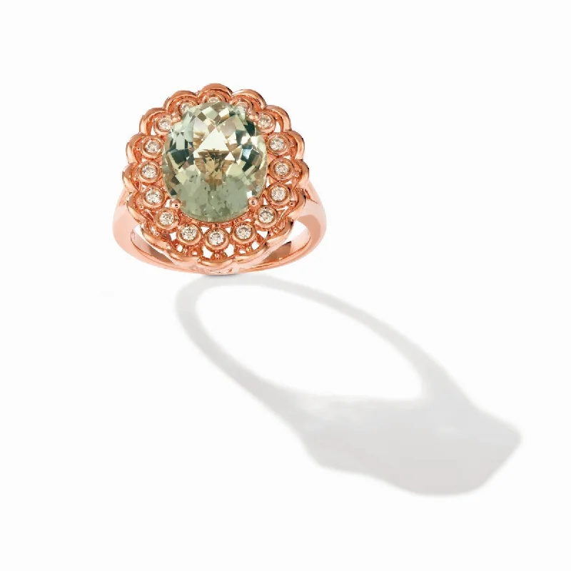 Ladies Rings with Angel Spark-Le Vian Creme Brulee® Mint Julep Quartz™ and Diamond Ring TRKP 138