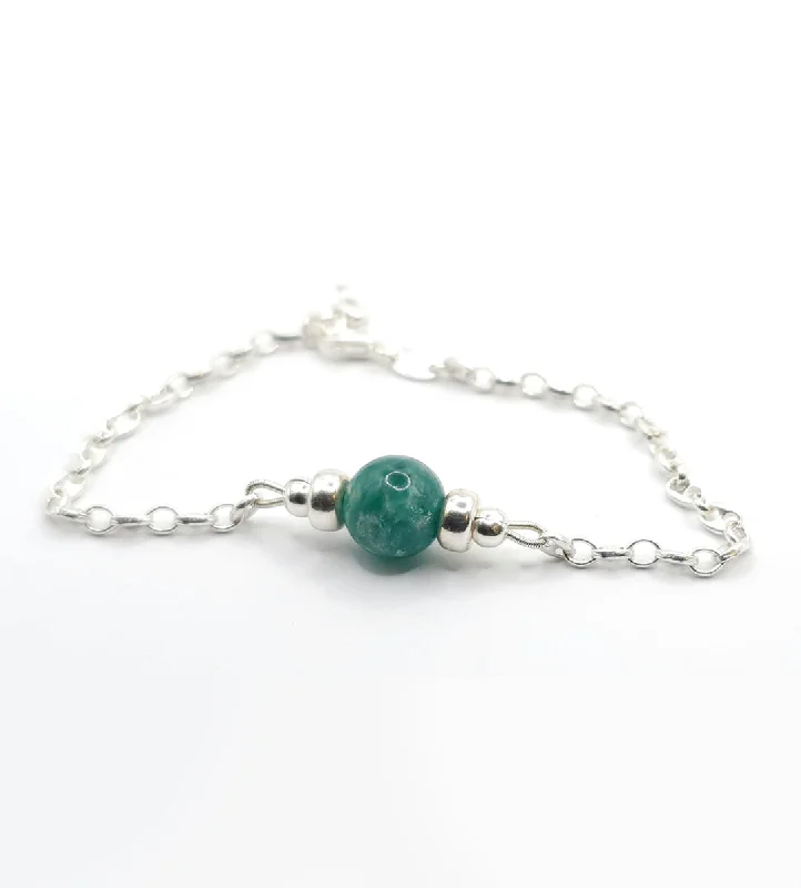 Ladies Bracelets Luxe Glow-EMERALD MINIMALIST BRACELET (SOLD OUT)