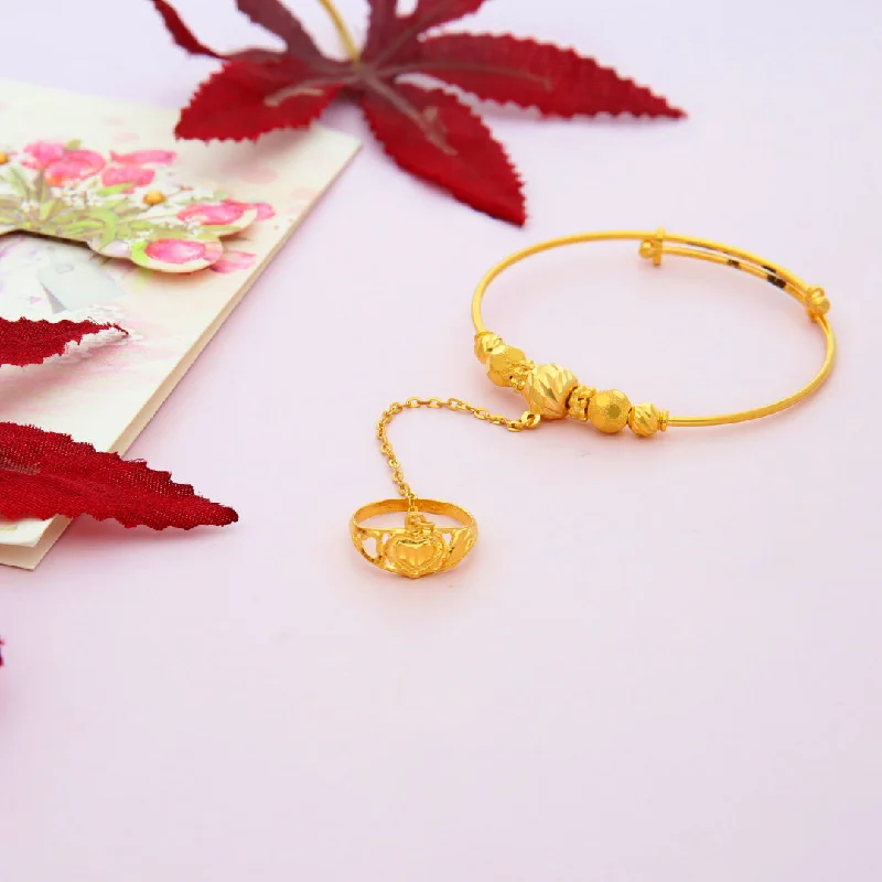 Ladies Bracelets for Hero Spark-Gold Baby Bangle 21KT - FKJBNG21KM9984