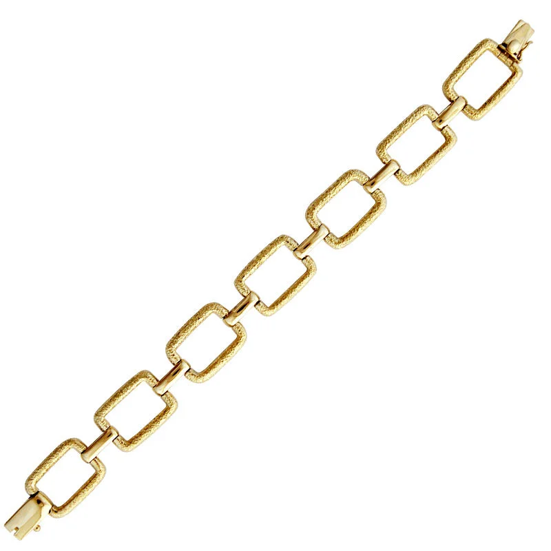 Ladies Bracelets with Cross Shine-Bracelet-Plain Gold