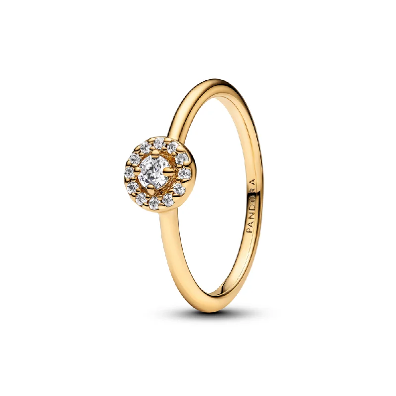 Ladies Rings with Grey Lawsonite-Round Pave Halo Ring 163554C01