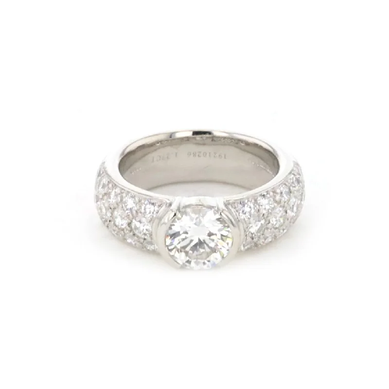 Ladies Retro Glow Engagement Rings -Estate Engagement Ring