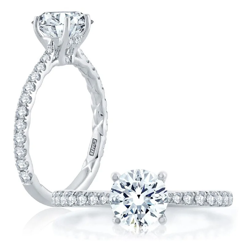 Ladies Grand Scale Engagement Rings -0.42 ctw Diamond Solitaire Engagement Ring