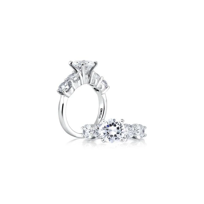 Ladies Sacred Cross Engagement Rings -1.60 ctw Diamond Solitaire Engagement Ring