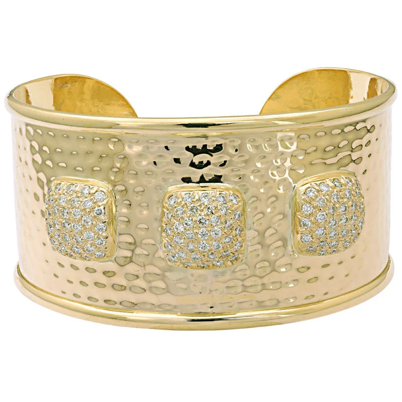 Ladies Bracelets for Science Glow-Cuff Bangle-Diamond