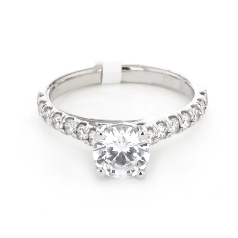 Ladies Zirconia Fire Engagement Rings -0.47 ctw Diamond Solitaire Engagement Ring