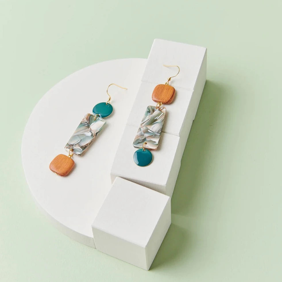 Ladies cascading drop earrings -Middle Child Earrings - Encounter