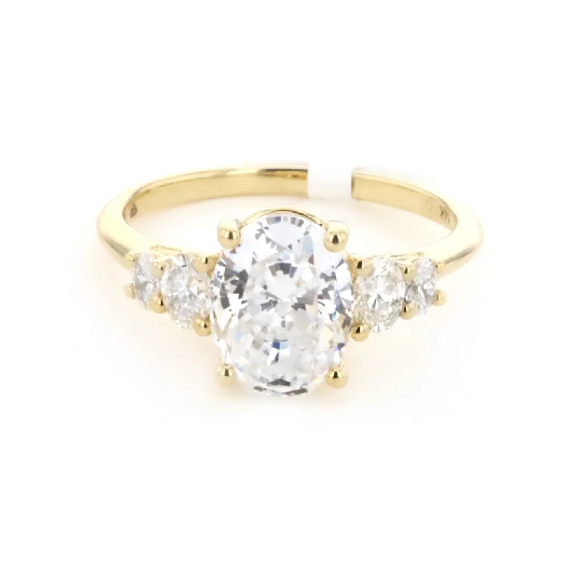 Ladies Raw Stone Engagement Rings -0.39 ctw Diamond Solitaire Engagement Ring