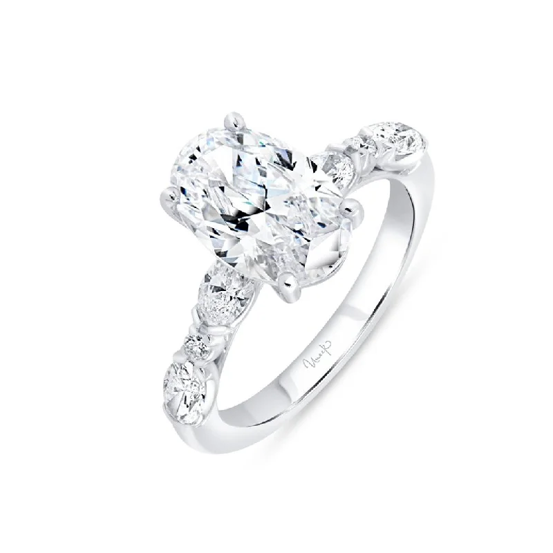 Ladies Wild Punk Engagement Rings -0.78 ctw Diamond Solitaire Engagement Ring