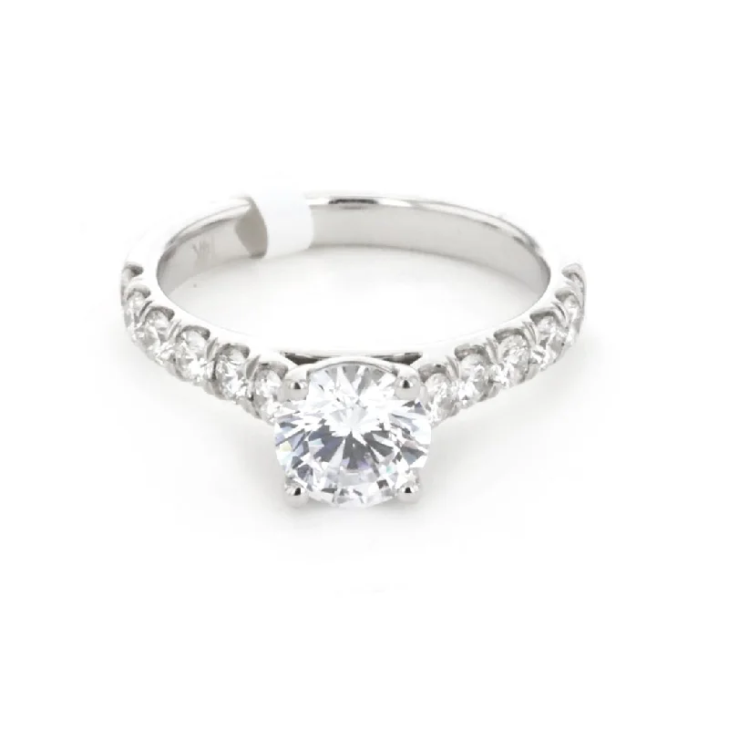 Ladies Forever Eternity Engagement Rings -0.69 ctw Diamond Solitaire Engagement Ring