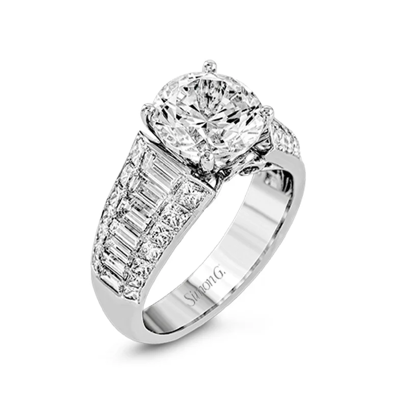 Ladies Endless Infinity Engagement Rings -2.12 ctw Diamond Solitaire Engagement Ring