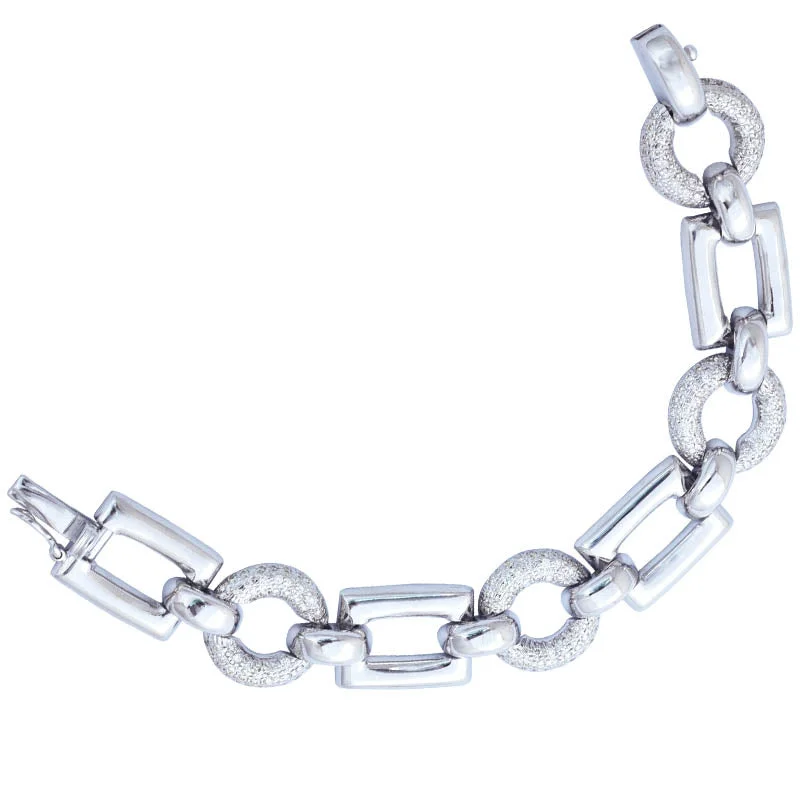 Ladies Bracelets for Mentor Spark-BRACELET- DIAMOND IN STERLING SILVER