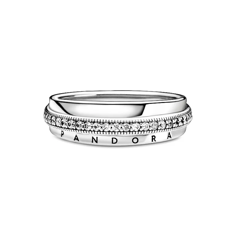 Ladies Rings for Design Spark-Triple Band Pavé Ring 199040C01