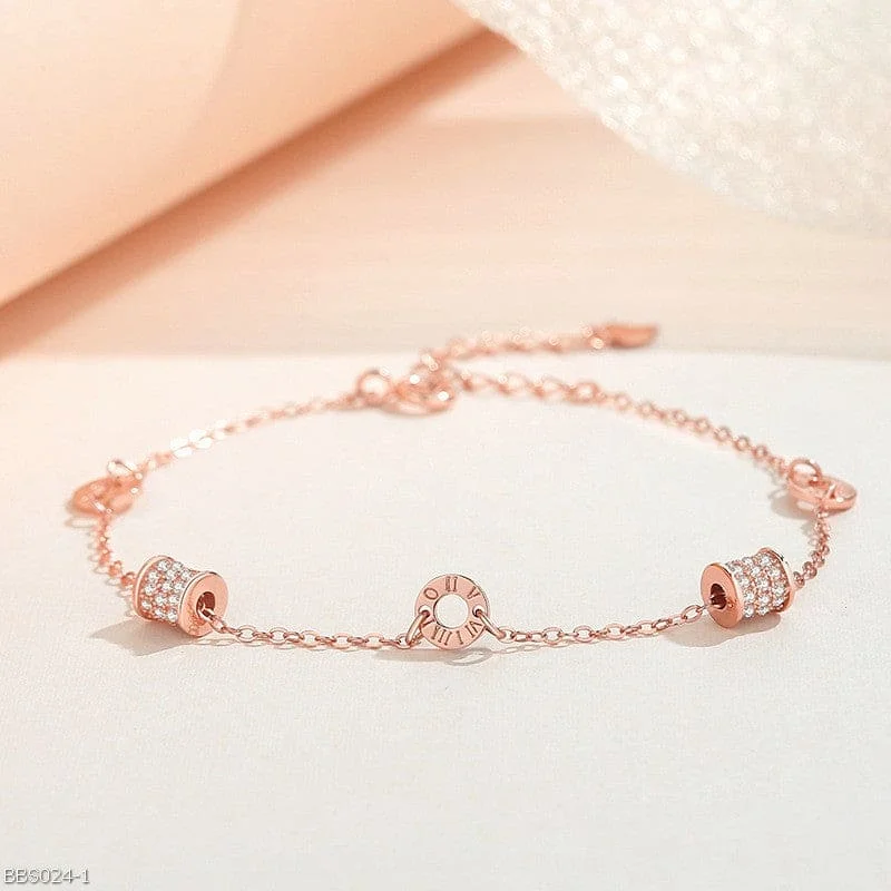 Ladies Bracelets with Angel Glow-Roman Time bracelet