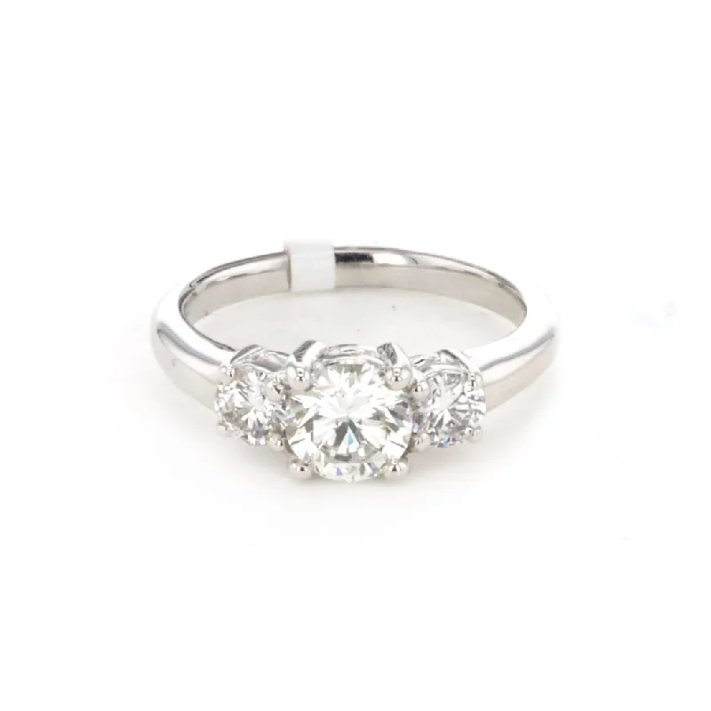 Ladies Eternal Classic Engagement Rings -1.48 ctw Diamond Three-Stone Engagement Ring