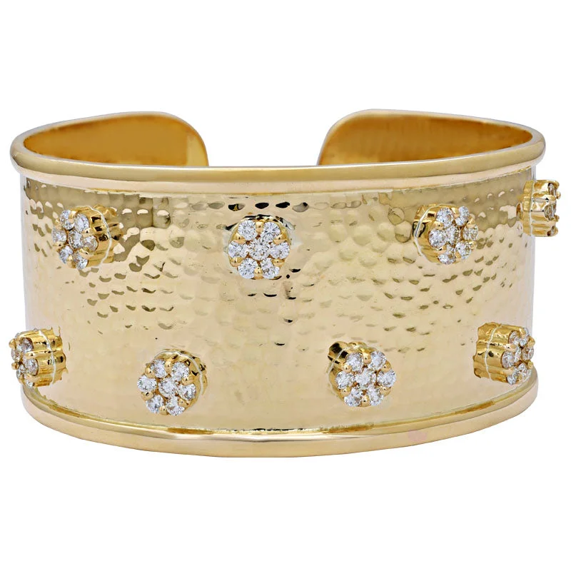 Ladies Bracelets with Spiral Shine-Cuff Bangle-Diamond