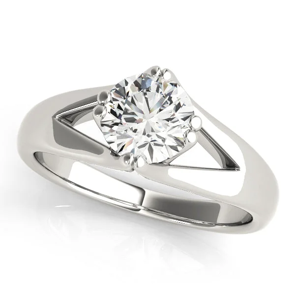 Ladies Initial Mark Engagement Rings -Solitaire Diamond Engagement Ring