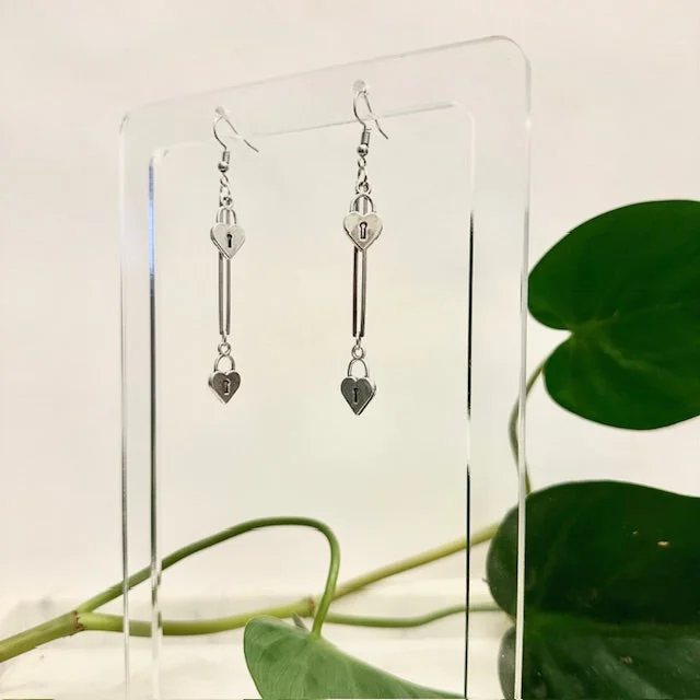 Ladies starry veil earrings -Arch Earrings - Twin Hearts