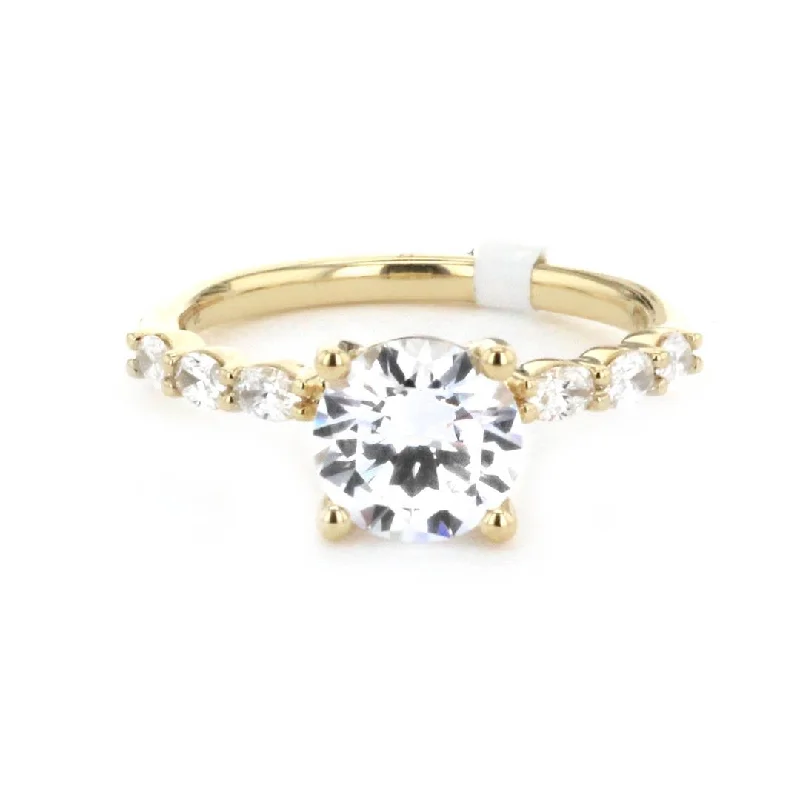 Ladies Warm Shine Engagement Rings -0.30 ctw Diamond Solitaire Engagement Ring