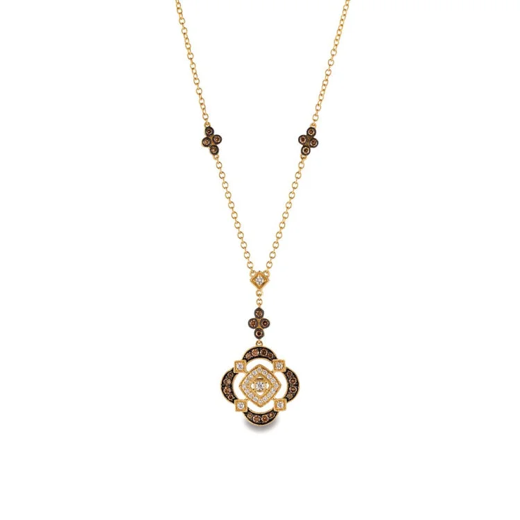 Ladies Necklaces with Stellar Glow-Le Vian 14K Honey Gold Necklace