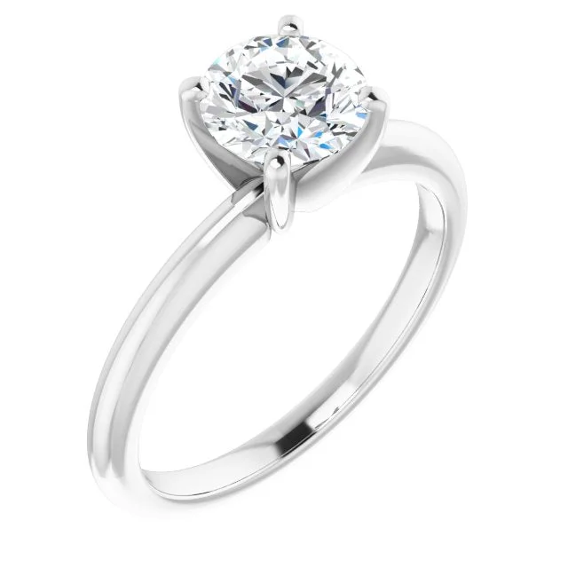 Ladies Ethnic Soul Engagement Rings -Forever One Charles & Colvard Moissanite Solitaire Engagement Ring