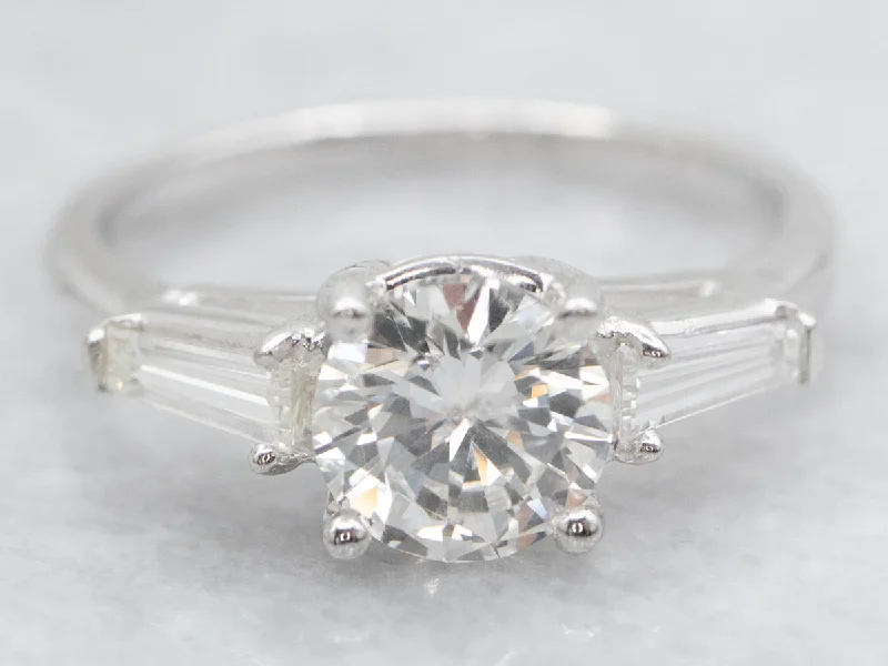 Ladies Organic Flow Engagement Rings -Modern Diamond Engagement Ring