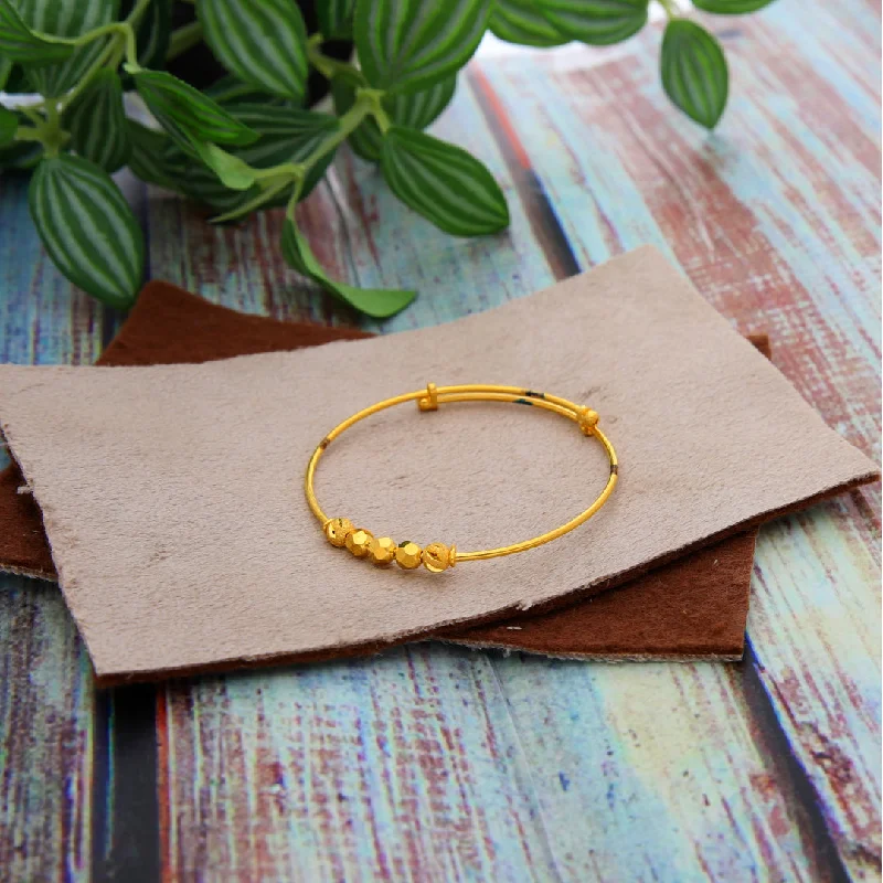 Ladies Bracelets in Warm Gold-Gold Baby Bangle 21KT - FKJBNG21KM9980