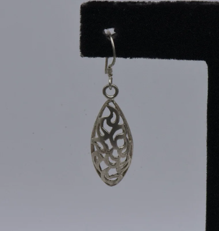 Ladies faithful mark earrings -UNMATCHED Vintage Sterling Silver Dangle Earring