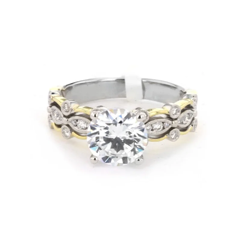 Ladies Energy Pulse Engagement Rings -0.30 ctw Diamond Solitaire Engagement Ring