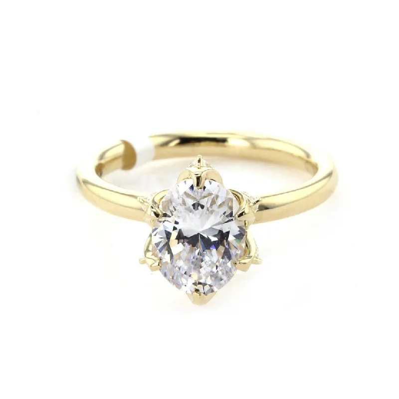 Ladies Open Glow Engagement Rings -0.30 ctw Diamond Solitaire Engagement Ring